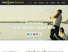 Tablet Screenshot of liber8yourbusiness.com